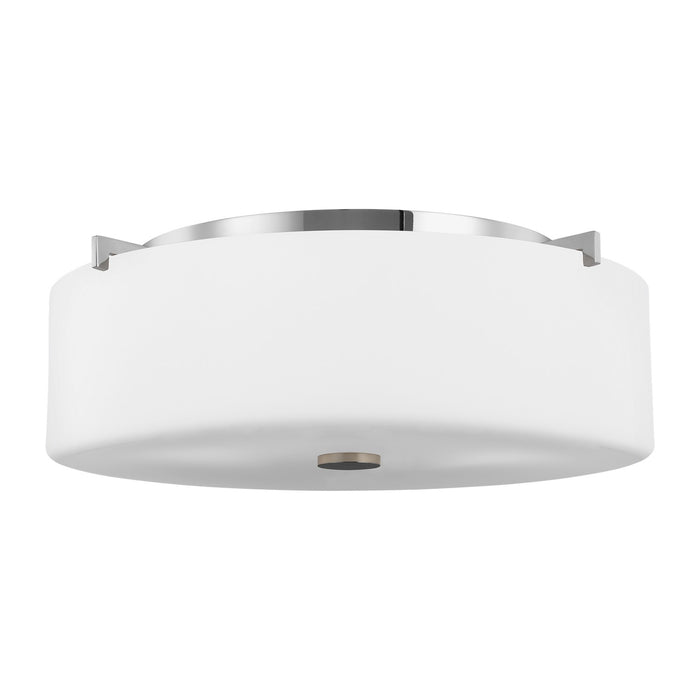 Generation Lighting - FM312EN3/CH - Three Light Flush Mount - Sunset Drive - Chrome