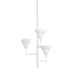 Hudson Valley - 1283-WP - Three Light Chandelier - Alora - White Plaster