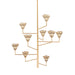 Hudson Valley - 1289-VGL/GLI - Nine Light Chandelier - Alora - Vintage Gold Leaf/Gilded Ivory