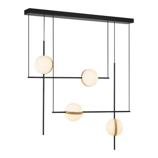 Alora - LP302004MBBG-UNV - LED Linear Pendant - Tagliato - Matte Black/Brushed Gold