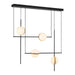 Alora - LP302004MBBG-UNV - LED Linear Pendant - Tagliato - Matte Black/Brushed Gold