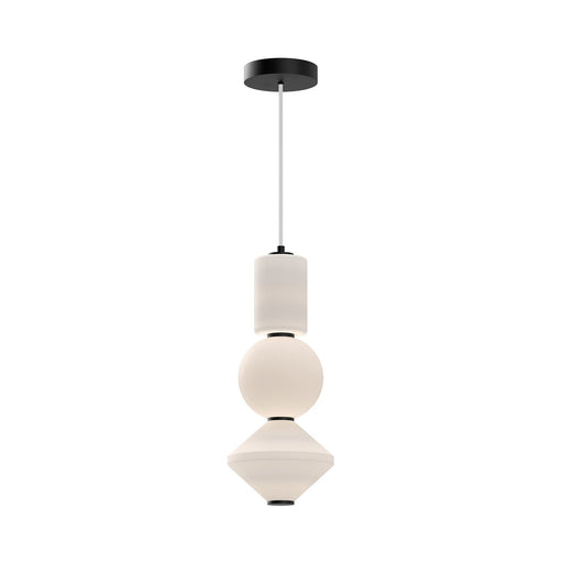 Alora - PD530341MBOP-UNV - LED Pendant - Bijou - Matte Black/Opal Matte Glass