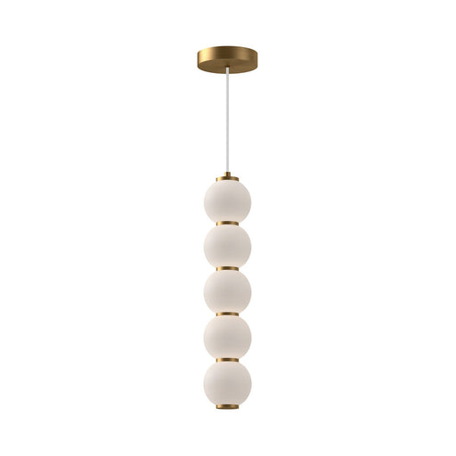 Alora - PD531515AGOP-UNV - LED Pendant - Bijou - Aged Gold/Opal Matte Glass