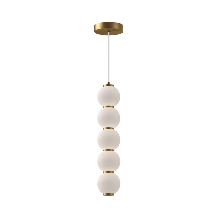 Alora - PD531515AGOP-UNV - LED Pendant - Bijou - Aged Gold/Opal Matte Glass