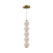 Alora - PD531515AGOP-UNV - LED Pendant - Bijou - Aged Gold/Opal Matte Glass