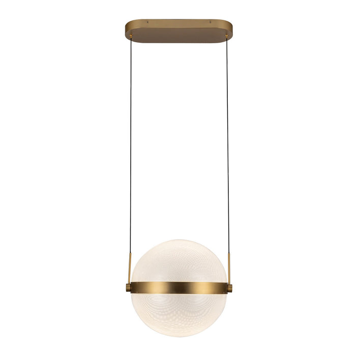 Kuzco Lighting - PD75912-BG/LG-3CCT-UNV - LED Pendant - Pisces - Brushed Gold/Light Guide