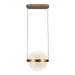 Kuzco Lighting - PD75912-BG/LG-3CCT-UNV - LED Pendant - Pisces - Brushed Gold/Light Guide