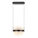 Kuzco Lighting - PD75912-BK/LG-3CCT-UNV - LED Pendant - Pisces - Black/Light Guide