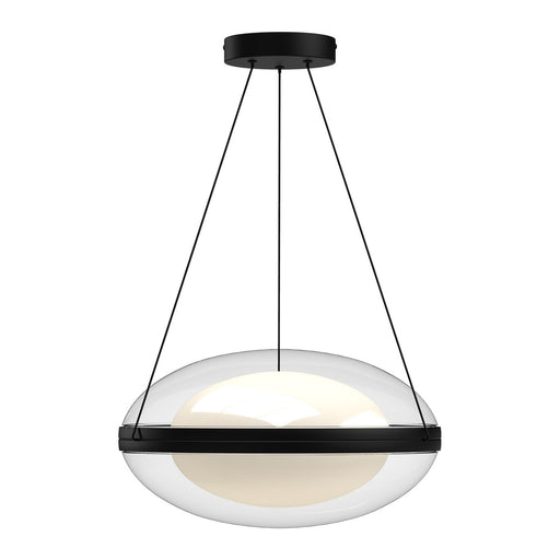 Kuzco Lighting - PD76316-BK/OP-UNV - LED Pendant - Virgo - Black/Opal Glass