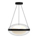 Kuzco Lighting - PD76316-BK/OP-UNV - LED Pendant - Virgo - Black/Opal Glass