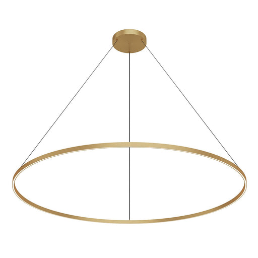 Cerchio LED Pendant Brushed Gold