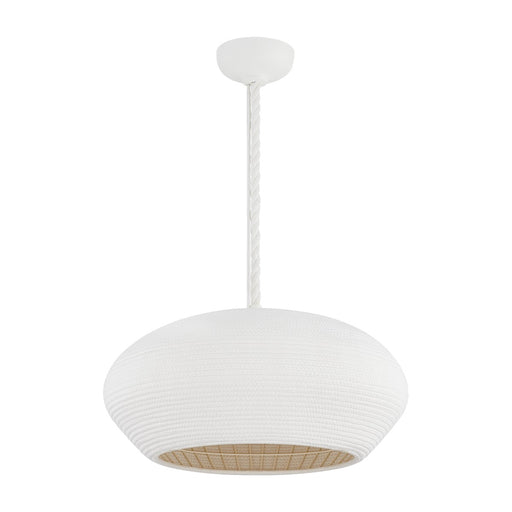 Hudson Valley - 2224-GSW - One Light Pendant - Ferndale - Gesso White