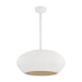 Hudson Valley - 2224-GSW - One Light Pendant - Ferndale - Gesso White