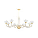 Hudson Valley - 3308-AGB - Eight Light Chandelier - St. lawrence - Aged Brass