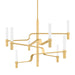 Hudson Valley - 4008-AGB - LED Chandelier - Allentown - Aged Brass