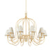 Hudson Valley - 5744-VGL - Ten Light Chandelier - Warrensburg - Vintage Gold Leaf