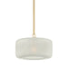 Hudson Valley - 7017-AGB - One Light Pendant - Beechurst - Aged Brass