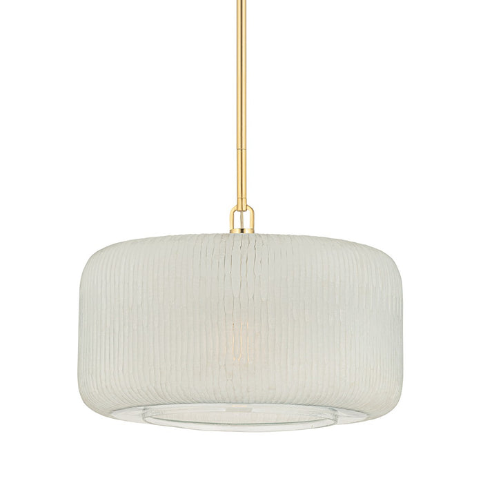 Hudson Valley - 7020-AGB - One Light Pendant - Beechurst - Aged Brass