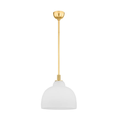 Hudson Valley - 7515-AGB - One Light Pendant - Oberon - Aged Brass