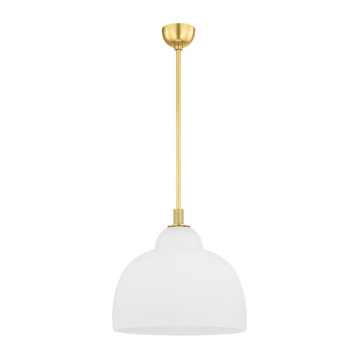 Hudson Valley - 7518-AGB - One Light Pendant - Oberon - Aged Brass