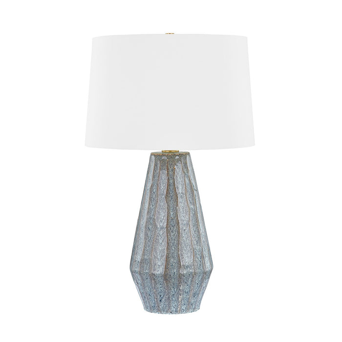 Hudson Valley - L8731-AGB/CST - One Light Table Lamp - Alloway - Aged Brass/Ceramic Swept Coast