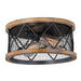 Vaxcel - C0189 - Two Light Flush Mount - Bremerton - Oil Rubbed Bronze and Burnished Teak