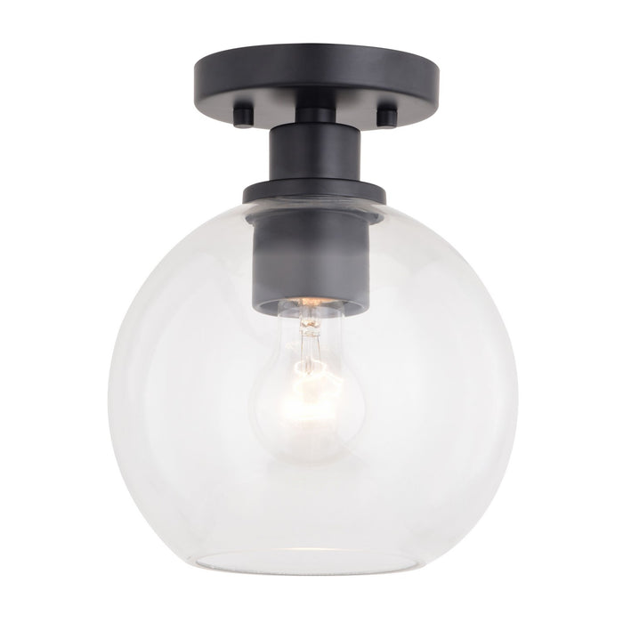 Vaxcel - C0304 - One Light Semi-Flush Mount - Marshall - Matte Black