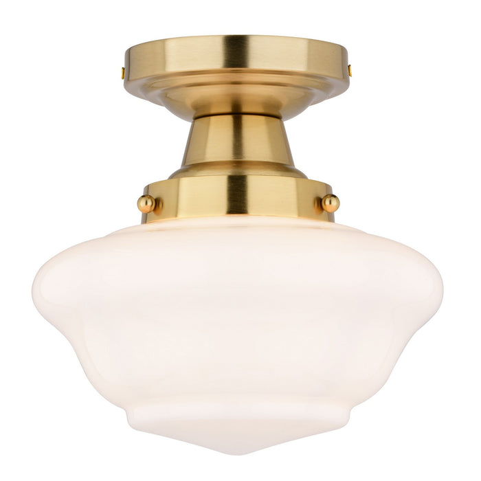 Vaxcel - C0311 - One Light Semi-Flush Mount - Eastgate - Antique Gold