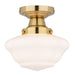 Vaxcel - C0311 - One Light Semi-Flush Mount - Eastgate - Antique Gold