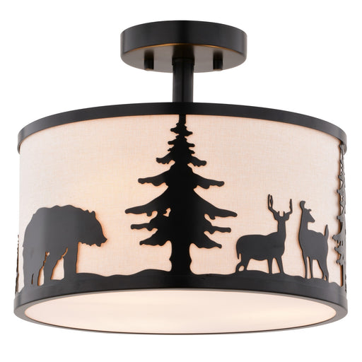 Acadia Three Light Semi-Flush Mount