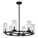 Vaxcel - H0290 - Six Light Chandelier - Grantley - Matte Black