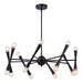 Vaxcel - H0292 - 16 Light Chandelier - Drake - Matte Black