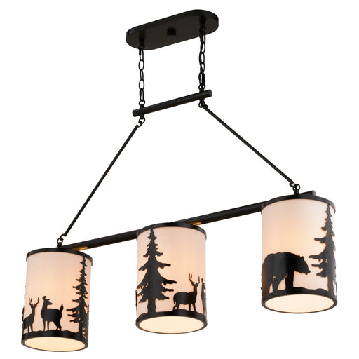 Acadia Three Light Linear Chandelier