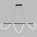 Vaxcel - H0303 - LED Linear Chandelier - Bowman - Matte Black