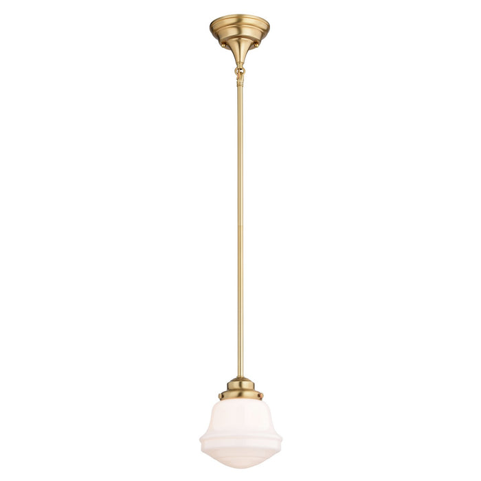 Vaxcel - P0402 - One Light Mini Pendant - Huntley - Natural Brass