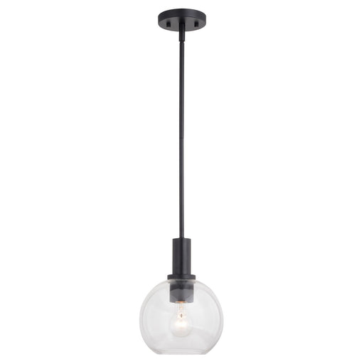 Vaxcel - P0406 - One Light Mini Pendant - Marshall - Matte Black