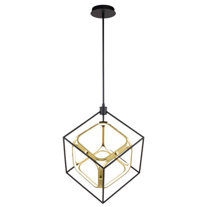 Vaxcel - P0413 - LED Pendant - Anson - Matte Black and Gold