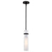 Vaxcel - P0419 - One Light Mini Pendant - Vilo - Matte Black