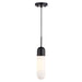 Vaxcel - P0421 - One Light Mini Pendant - Thalia - Matte Black