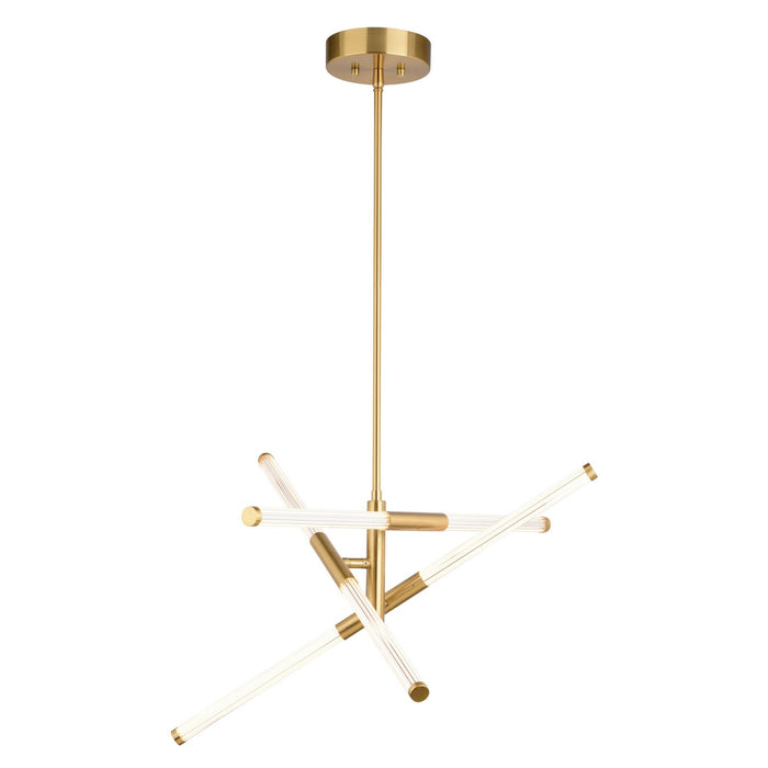 Vaxcel - P0426 - LED Pendant - Avalon - Muted Brass