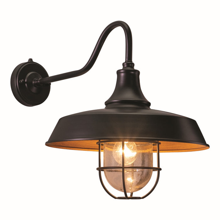 Vaxcel - T0571 - One Light Outdoor Wall Mount - Dorado - Dark Bronze and Light Gold