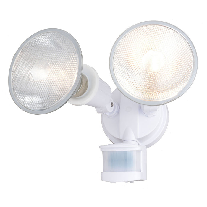 Vaxcel - T0692 - Two Light Outdoor Motion Sensor Security Flood Light - Outdoor Security - White