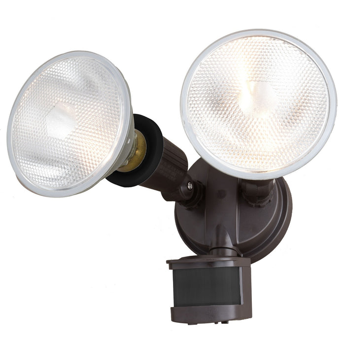 Vaxcel - T0693 - Two Light Outdoor Motion Sensor Security Flood Light - Outdoor Security - Bronze