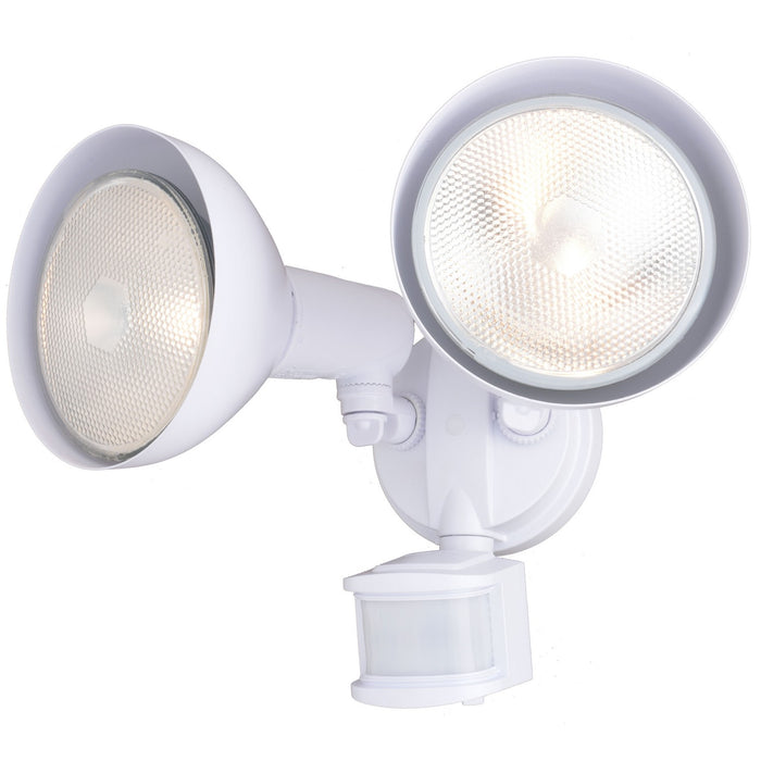 Vaxcel - T0694 - Two Light Outdoor Motion Sensor Security Flood Light - Outdoor Security - White