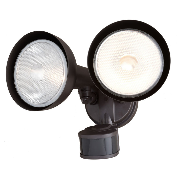 Vaxcel - T0697 - Two Light Outdoor Motion Sensor Security Flood Light - Outdoor Security - Bronze