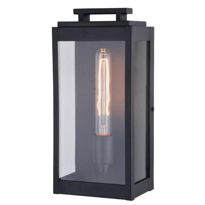 Vaxcel - T0705 - One Light Outdoor Wal Mount - Hampton - Textured Black