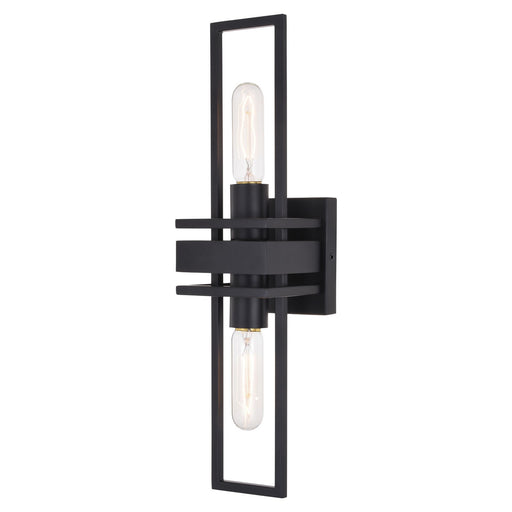 Vaxcel - W0347 - Two Light Wall Sconce - Marquis - Matte Black