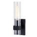 Vaxcel - W0428 - One Light Wall Sconce - Bari - Matte Black