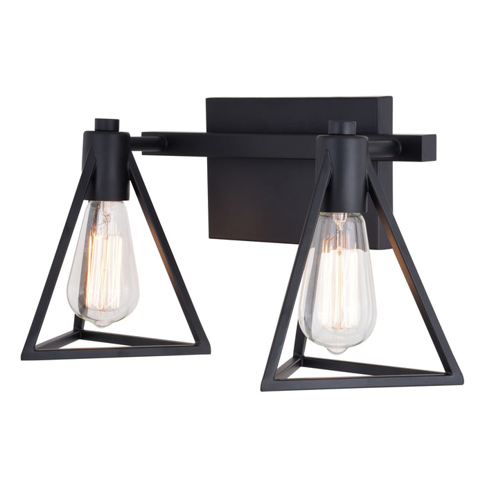 Vaxcel - W0444 - Two Light Vanity - Ravenna - Matte Black