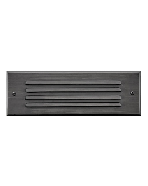 Hinkley - 15765SK - LED Flush Step Light - Louvered Brick Light - Satin Black